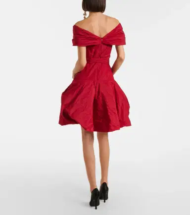 Magda Butrym Off-shoulder cotton-blend taffeta minidress | Thumbnail 2