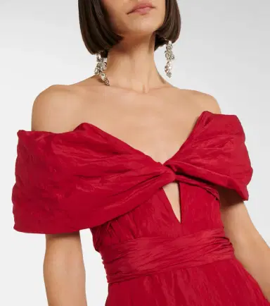 Magda Butrym Off-shoulder cotton-blend taffeta minidress | Thumbnail 3