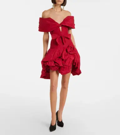 Magda Butrym Off-shoulder cotton-blend taffeta minidress | Thumbnail 6