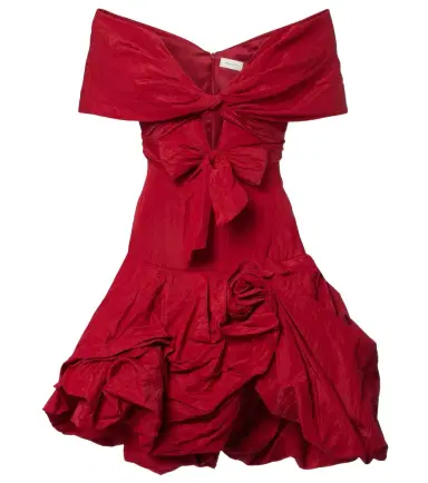 Magda Butrym Off-shoulder cotton-blend taffeta minidress | Thumbnail 1