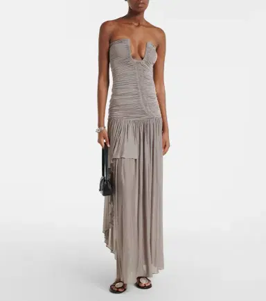 Christopher Esber Ruched asymmetric maxi dress | Thumbnail 5
