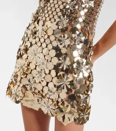 Rabanne Embellished chainmail minidress | Thumbnail 4