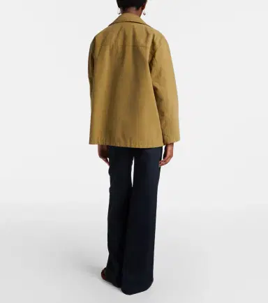 Nili Lotan Reed cotton and linen flared pants | Thumbnail 3