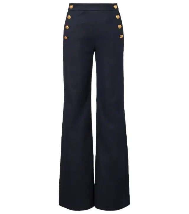 Nili Lotan Reed cotton and linen flared pants