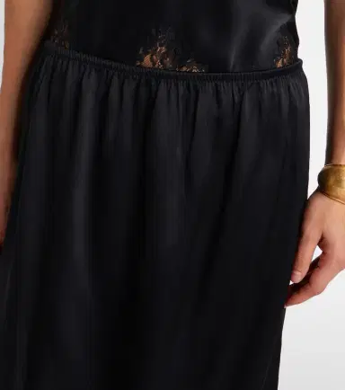 Nili Lotan Thea lace-trimmed silk midi skirt | Thumbnail 4 Nili Lotan Thea lace-trimmed silk midi skirt | Thumbnail 4