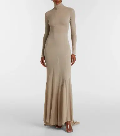 Mugler Cotton jersey gown | Thumbnail 5