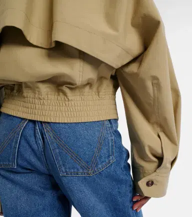Bottega Veneta Intrecciato leather-trimmed blouson | Thumbnail 3