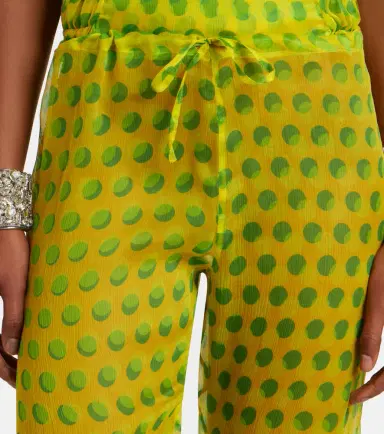 Dries Van Noten Polka-dot silk straight pants | Thumbnail 2