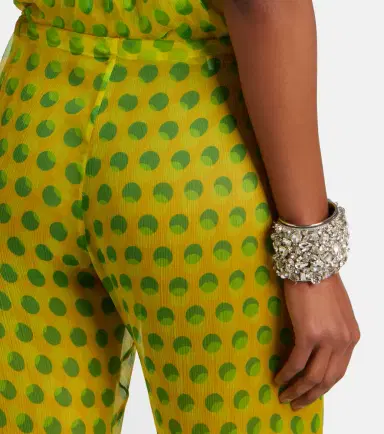 Dries Van Noten Polka-dot silk straight pants | Thumbnail 6