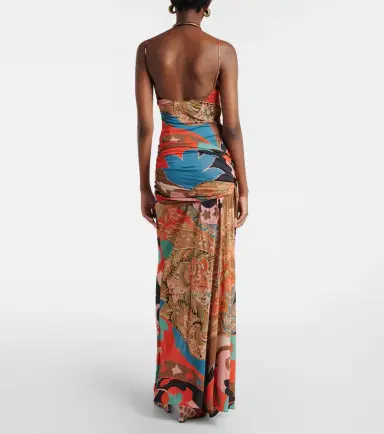 Etro Paisley draped gown | Thumbnail 5