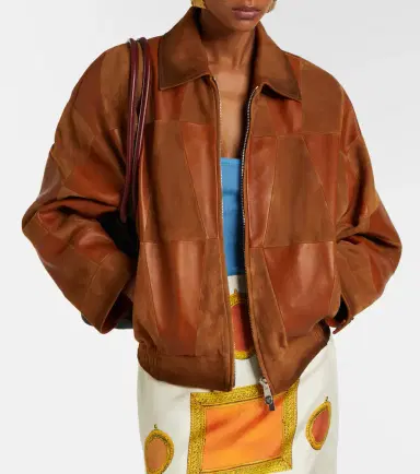 Versace Leather and suede blouson jacket | Thumbnail 6 Versace Leather and suede blouson jacket | Thumbnail 6