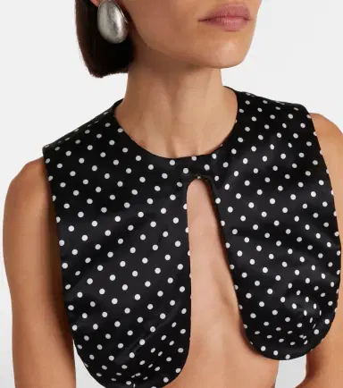 Jean Paul Gaultier Polka-dot silk crop top | Thumbnail 5 Jean Paul Gaultier Polka-dot silk crop top | Thumbnail 5