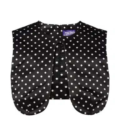 Jean Paul Gaultier Polka-dot silk crop top | Thumbnail 1 Jean Paul Gaultier Polka-dot silk crop top | Thumbnail 1