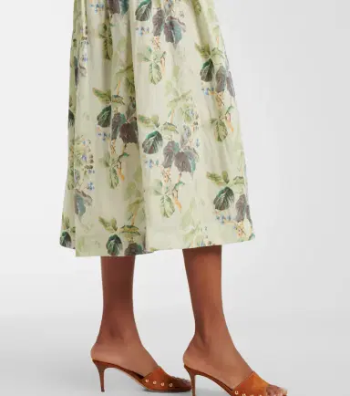 DÔEN Dôen Benoit floral ramie midi dress | Thumbnail 2