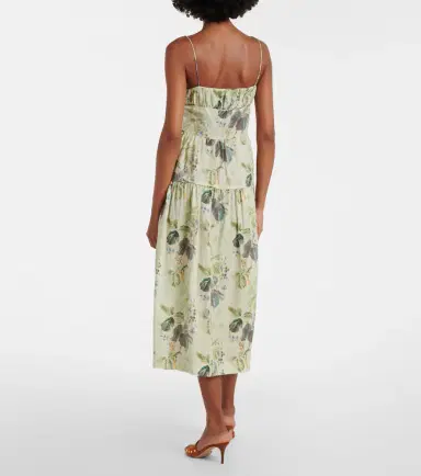 DÔEN Dôen Benoit floral ramie midi dress | Thumbnail 5