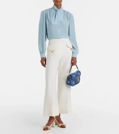 Valentino Garavani Alltime Medium denim top-handle bag | Thumbnail 5 Valentino Garavani Alltime Medium denim top-handle bag | Thumbnail 5