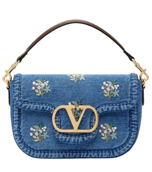 Valentino Garavani Alltime Medium denim top-handle bag