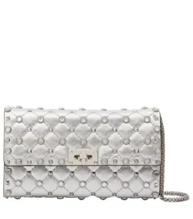Valentino Garavani Rockstud Spike metallic leather shoulder bag | Thumbnail 1 Valentino Garavani Rockstud Spike metallic leather shoulder bag | Thumbnail 1