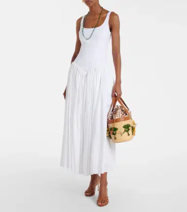 Aquazzura Birdsong appliqué raffia tote bag | Thumbnail 5