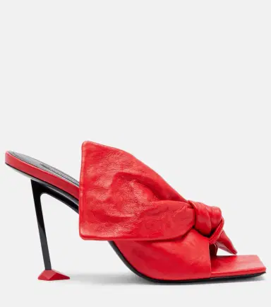 Givenchy Boudoir Bow leather mules | Thumbnail 2