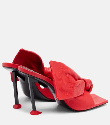 Givenchy Boudoir Bow leather mules | Thumbnail 4