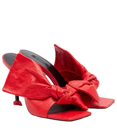 Givenchy Boudoir Bow leather mules | Thumbnail 1