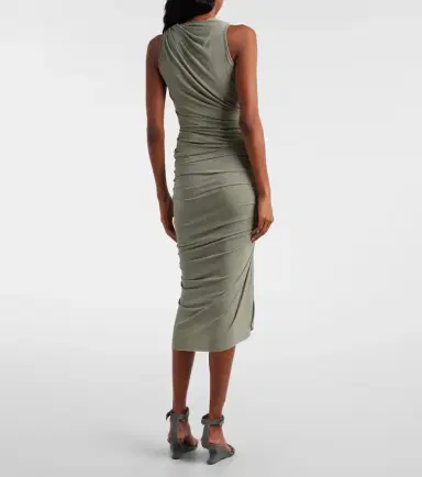 Rick Owens Lilies Edfu ruched midi skirt | Thumbnail 5