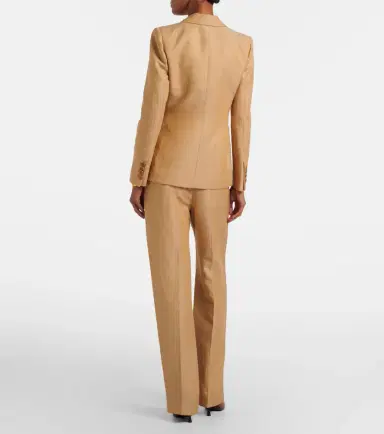 Blazé Milano Blazé Milano Fox linen-blend straight pants | Thumbnail 2
