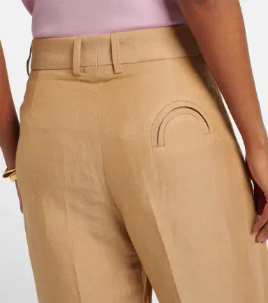 Blazé Milano Blazé Milano Fox linen-blend straight pants | Thumbnail 3