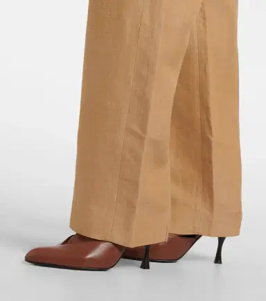 Blazé Milano Blazé Milano Fox linen-blend straight pants | Thumbnail 5