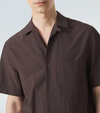 Umit Benan Havana silk-blend bowling shirt | Thumbnail 3