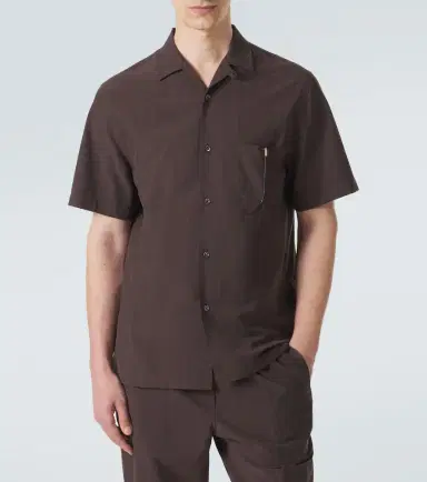 Umit Benan Havana silk-blend bowling shirt | Thumbnail 4