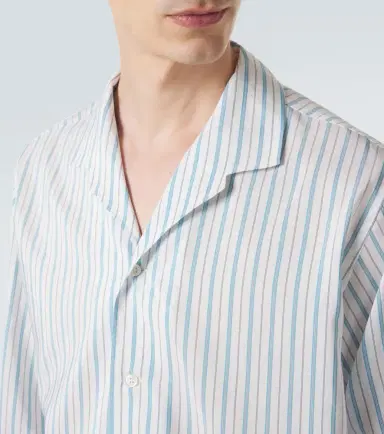 UMIT BENAN Franco pinstripe silk and cotton shirt | Thumbnail 5 UMIT BENAN Franco pinstripe silk and cotton shirt | Thumbnail 5
