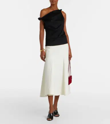 RÓHE Róhe One-shoulder cotton-blend top | Thumbnail 4