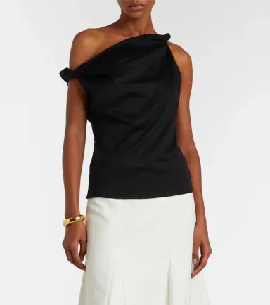 RÓHE Róhe One-shoulder cotton-blend top | Thumbnail 5
