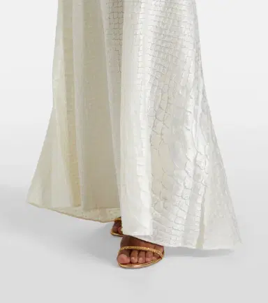 Roberto Cavalli Snake-print one-shoulder gown | Thumbnail 5