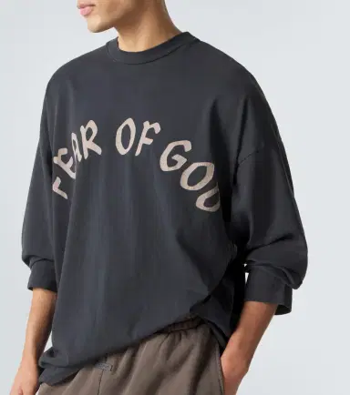 Fear of god Logo cotton jersey T-shirt | Thumbnail 4