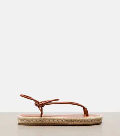 Gianvito Rossi Leather espadrille sandals | Thumbnail 4 Gianvito Rossi Leather espadrille sandals | Thumbnail 4