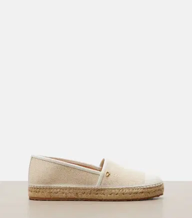Gianvito Rossi Leather-trimmed canvas espadrilles | Thumbnail 2