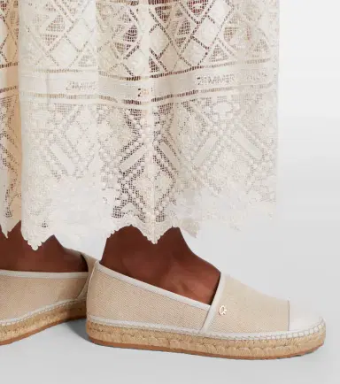 Gianvito Rossi Leather-trimmed canvas espadrilles | Thumbnail 5