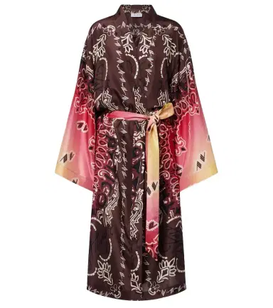 The Attico Printed silk beach cover-up | Thumbnail 1
