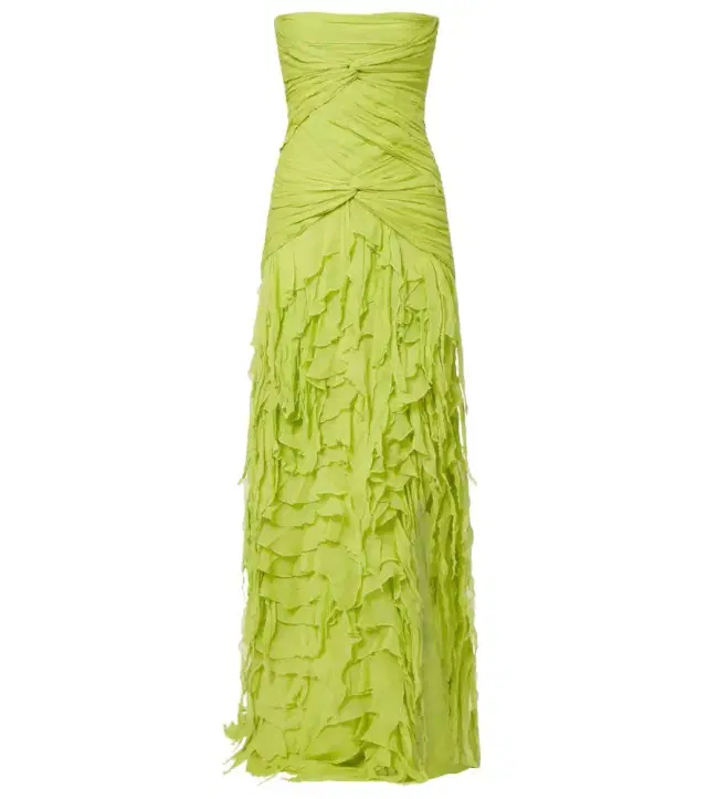 Blumarine Ruffled georgette maxi dress