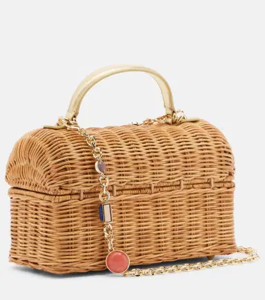 Judith Leiber Couture Isla embellished wicker top-handle bag | Thumbnail 3