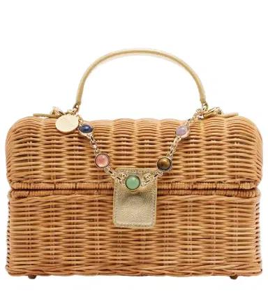 Judith Leiber Couture Isla embellished wicker top-handle bag | Thumbnail 1