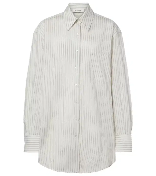 Róhe Striped silk and cotton shirt