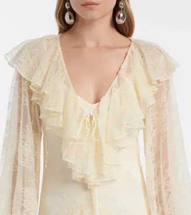 DE LA VALI Esen ruffled lace maxi dress | Thumbnail 6 DE LA VALI Esen ruffled lace maxi dress | Thumbnail 6
