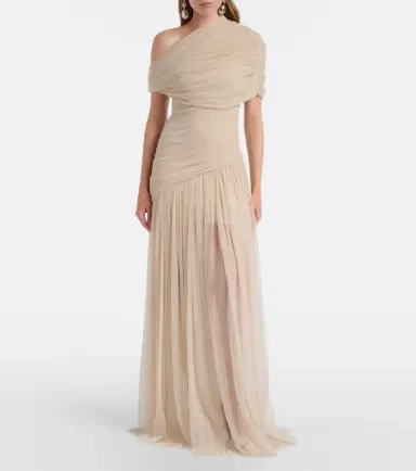 De La Vali Bridal Himalia gathered tulle gown | Thumbnail 4