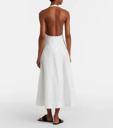 Rohe Róhe Halterneck cotton-blend poplin midi dress | Thumbnail 4 Rohe Róhe Halterneck cotton-blend poplin midi dress | Thumbnail 4