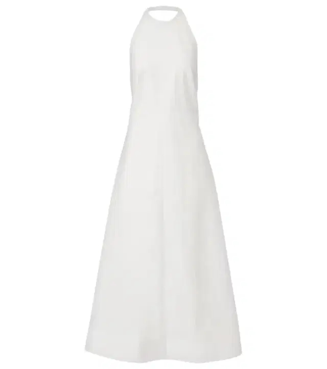 Rohe Róhe Halterneck cotton-blend poplin midi dress