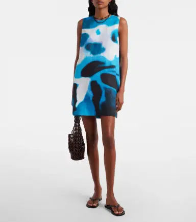 Staud Brea printed linen minidress | Thumbnail 2